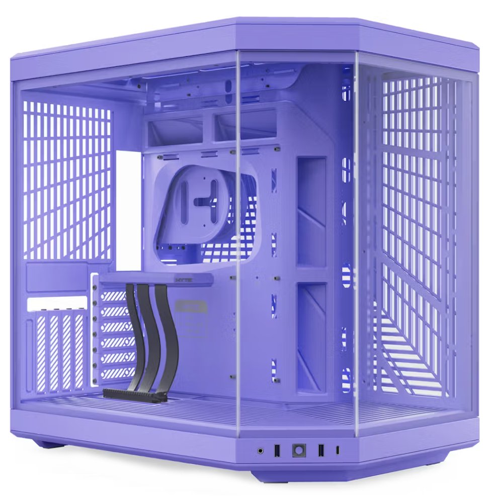 HYTE skříň Y70 Taro Milk / levé a přední sklo / Riser PCIe 4.0 / bez zdroje / 1x USB-C / 2x USB-A / CS-HYTE-Y70-TM