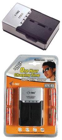 i-Tec BATA088 rýchlonabíjačka + 4ks AA 2500mAh