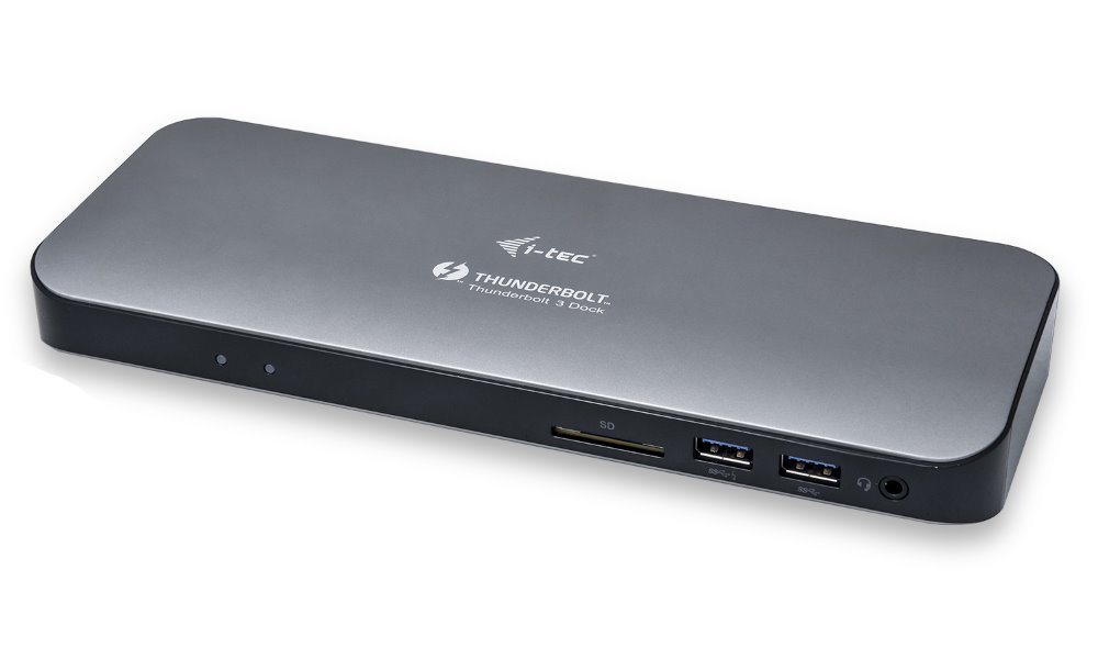 i-tec Thunderbolt 3 Dual 4K Docking Station with Power Delivery 65W + Two TB3 Cables: 150cm & 70cm TB3HDMIDOCKX