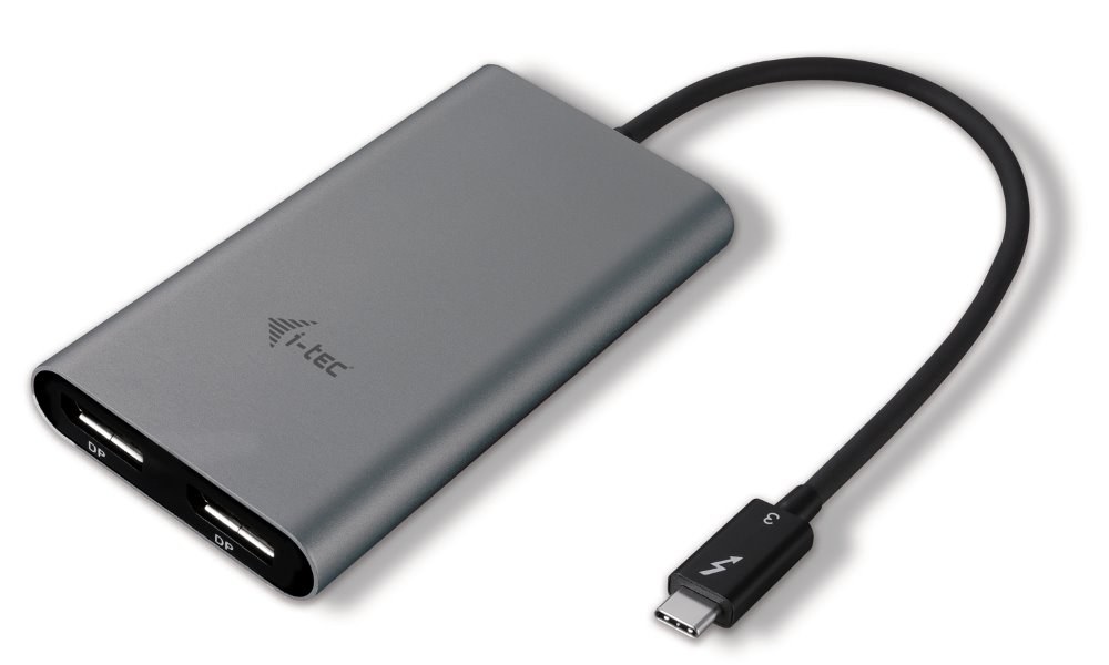 I-TEC THUNDERBOLT 3 Dual Display Port adaptér 4K/ 2x Display Port 4K TB3DUAL4KDP