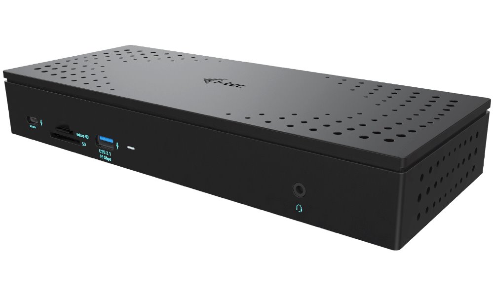 i-tec Universal USB 3.0/USB-C/Thunderbolt, Quattro 4K Display Docking Station, Power Delivery 100W CAQUATTRODOCKPDPRO