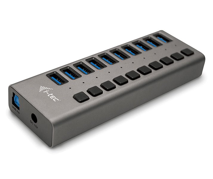 i-tec USB 3.0 nabíjecí HUB 10 Port + napájecí adaptér 48 W U3CHARGEHUB10
