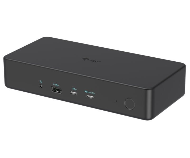 I-tec USB 3.0/USB-C/Thunderbolt 3 Professional Dual 4K Display Docking Station Gen2, PD 100W CADUAL4KDOCKPD2