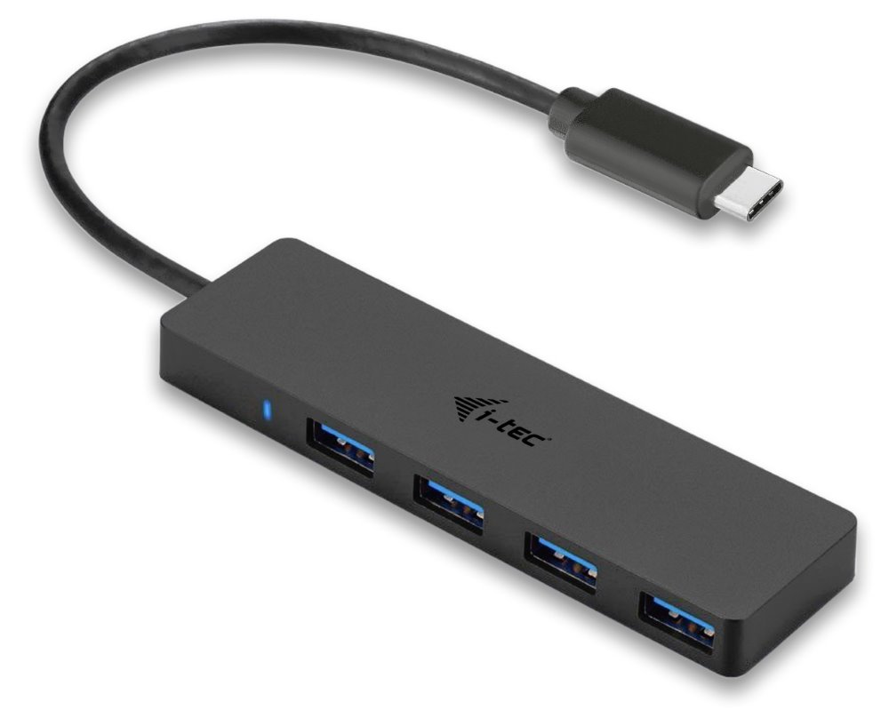 i-tec USB 3.1 Type C SLIM HUB 4 Port passive Black C31HUB404