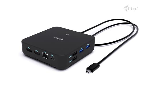 i-tec USB-C DP Dual HDMI Docking Station, Power Delivery 100W C31TRIPLEVIDEODPPRO