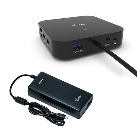 i-tec USB-C Dual Display Docking Station with Power Delivery 100 W + i-tec Universal Charger 112 W C31DUALDPDOCKPD100W