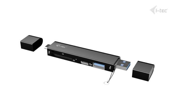 i-tec USB-C/USB-A Dongle SD, TF and 2x USB (1x USB-A, 1x USB-C) CADONGLEUSBSD