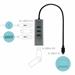 I-TEC USB HUB 3.1 Type C METAL/ 4 porty/ USB 3.0/ šedý C31HUBMETAL403