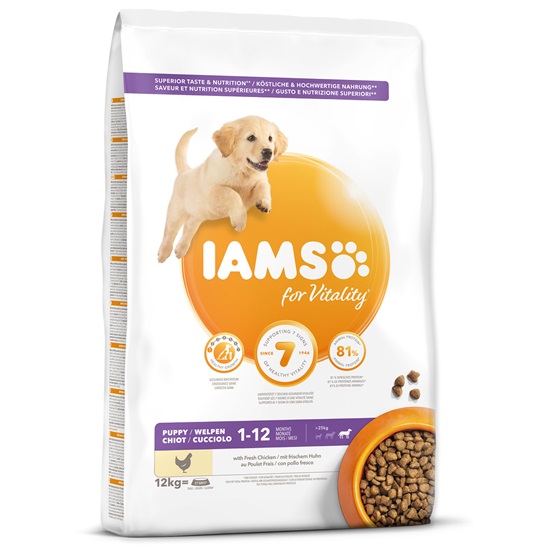 Iams Dog Puppy Large Chicken 12Kg 8710255128320