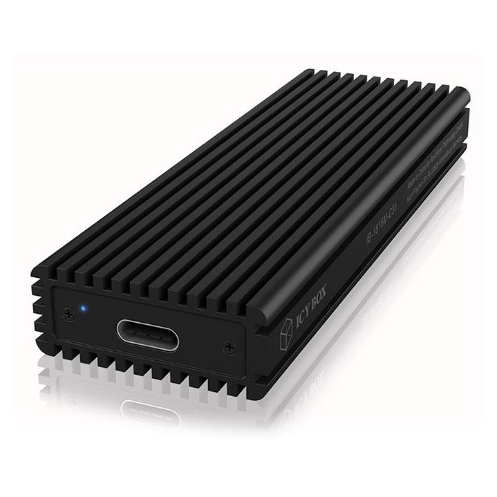 IcyBox External enclosure for M.2 NVMe SSD, USB 3.1 Type-C IB-1816M-C31