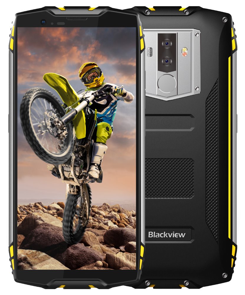 iGET Blackview GBV6800 Pro Yellow odolný telefon, 5,7" FHD, 4GB+64GB, DualSIM, 4G, 6580mAh, NFC
