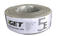 iGet CAT5E UTP PVC Eca Síťový kabel 100m/role iG5E-UTP-PVC-100