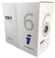 iGet CAT6 UTP PVC Eca Síťový kabel 305m/box iG6-UTP-PVC-305