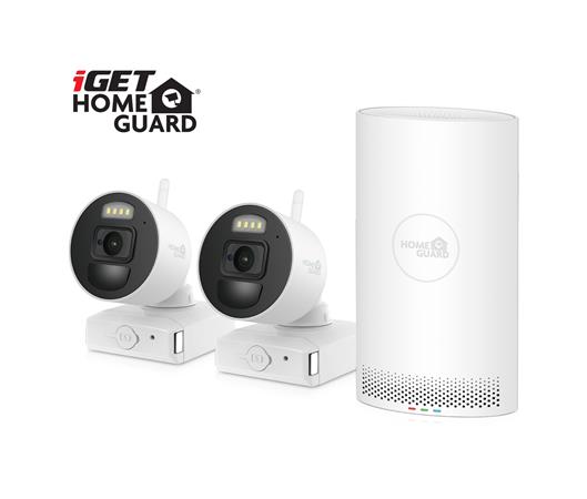 iGET HGNVK88002P - bateriový bezdrátový WiFi set FullHD 1080p, 8CH NVR + 2x FullHD kamera, aplikace