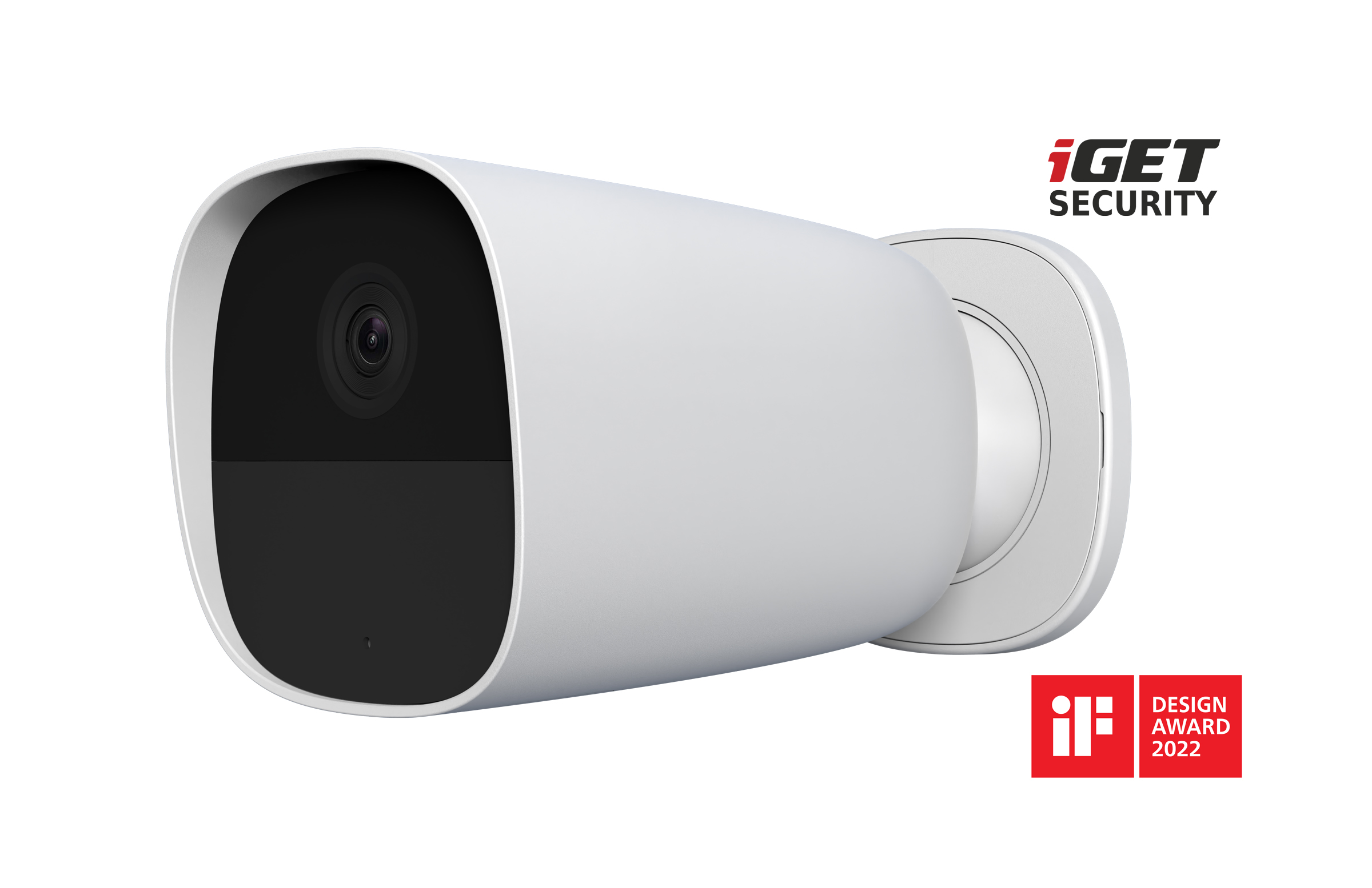 iGET SECURITY EP26 White - WiFi bateriová FullHD kamera, IP65, samostatná i pro alarm M5-4G a M4, CZ