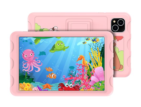iGET SMART W8 Kids Pink - 8" IPS/1280x800/Octa Core/4GB+64GB/WiFi/BT/4000mAh/Android 14/pouzdro/růžová 84000343