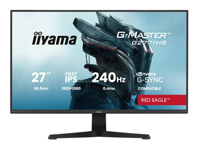iiyama G-Master/G2771HS-B1/27"/IPS/FHD/240Hz/0,4ms/Černá/3R