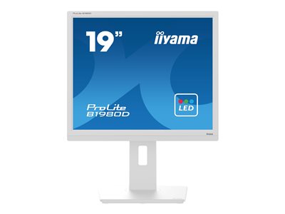 iiyama ProLite B1980D-W5 - LED monitor - 19" - 1280 x 1024 @ 60 Hz - TN - 250 cd/m2 - 1000:1 - 5 ms