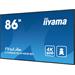 iiyama ProLite LH8665UHSB-B1 - 86" Třída úhlopříčky displej LCD s LED podsvícením - digital signage