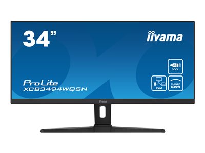 iiyama ProLite XCB3494WQSN-B1, Curved, 1500R, 86.7 cm (34'')