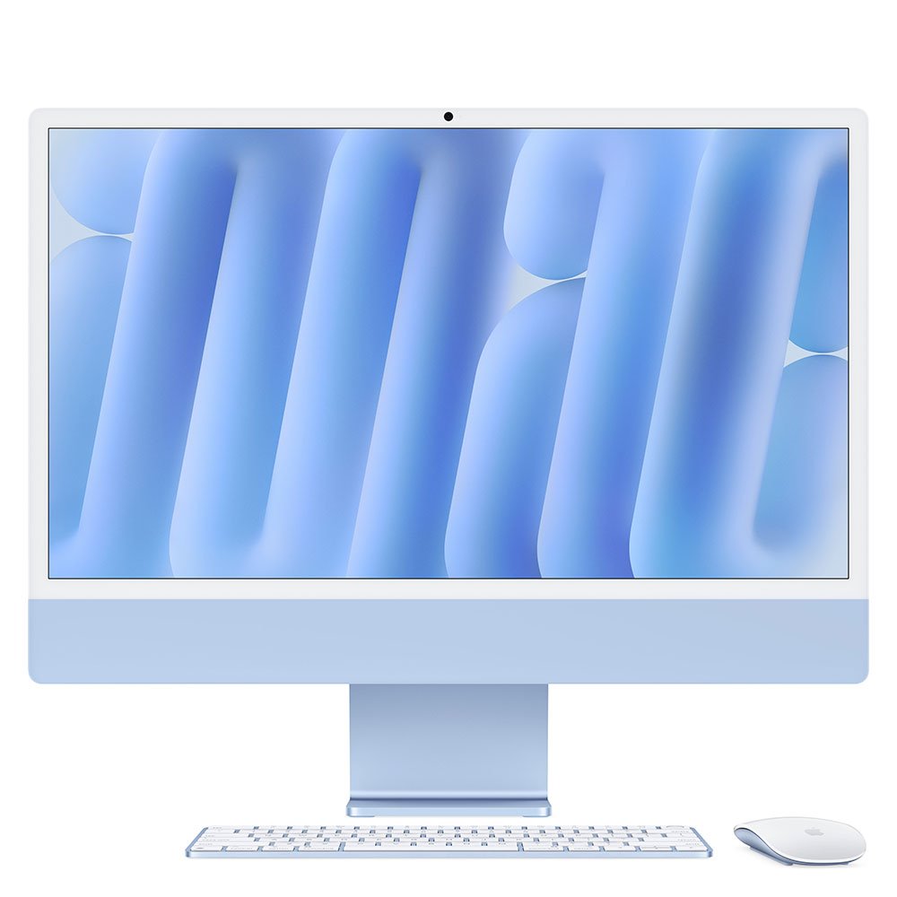 iMac 24" 4.5K Apple M4 8-core CPU 8-core GPU 16GB 256GB SSD - Blue SK MWUF3SL/A 195949592942