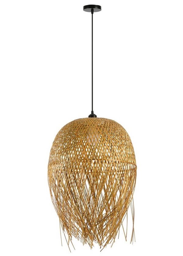 IMMAX BOHO HILO designové závěsné svítidlo, D45cm, E27, bambus 08271L