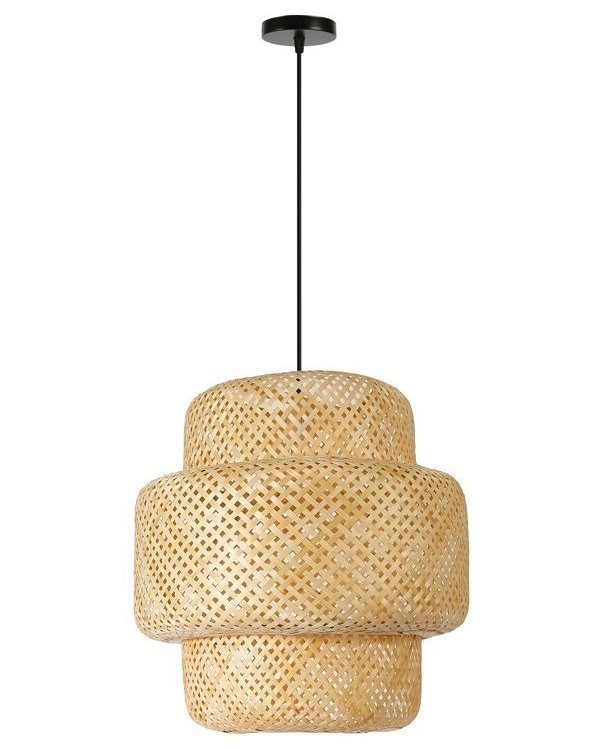 IMMAX BOHO HILO designové závěsné svítidlo, D50cm, E27, bambus 08268L