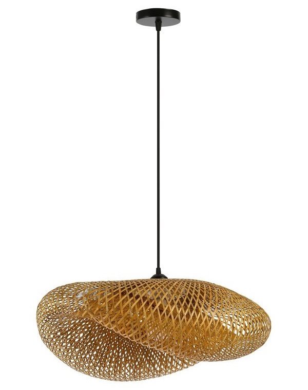 IMMAX BOHO HILO designové závěsné svítidlo, D60cm, E27, bambus 08269L