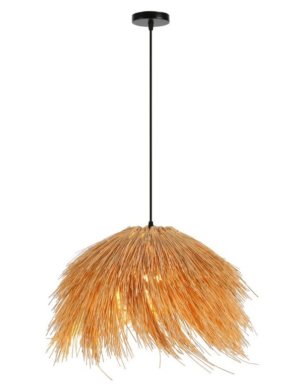 IMMAX BOHO NATURALEZA designové závěsné svítidlo, D55cm, E27, přírodní ratan 08272L
