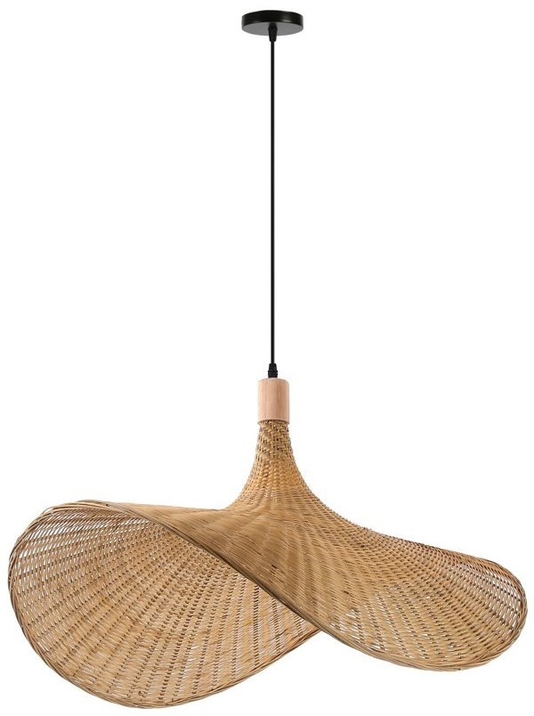 IMMAX BOHO SOMBRERO designové závěsné svítidlo D80cm, E27, přírodní ratan 08290L