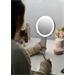 IMMAX LED kosmetické zrcátko SWEET Make up/ oboustranné/ 10x zvětšovací/ CCT/ stojánek na mobil/ bílé 09103L