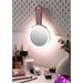 IMMAX LED kosmetické zrcátko SWEET Make up/ oboustranné/ 10x zvětšovací/ CCT/ stojánek na mobil/ růžové 09102L