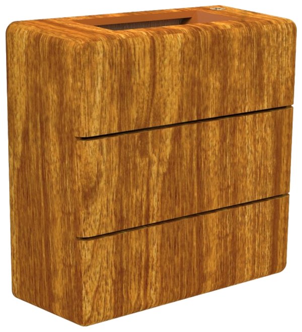 IMMAX LUXLINE venkovní LED nástěnné osvětlení, 6W, 3000K, 240V, IP54, ořechové dřevo 08523L