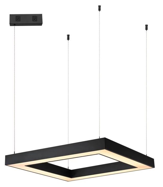 IMMAX NEO CANTO SLIM SMART závěsné svítidlo 80x80x7cm 60W Zigbee 3.0, TUYA, černé 07173L
