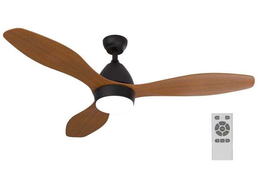IMMAX NEO LITE FRESCO SMART stropní svítidlo s ventilátorem 18W Tuya Wi-Fi hnědo-černé 07141-B