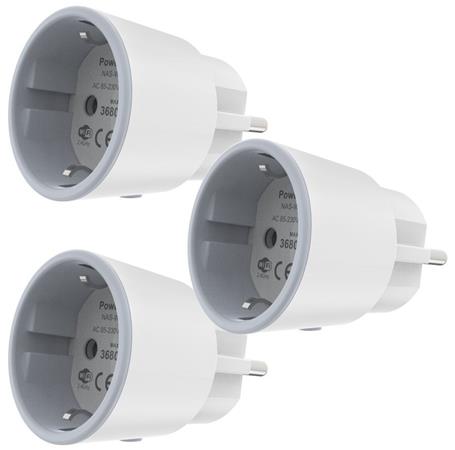 IMMAX NEO LITE SMART sada 3x chytrá vnitřní zásuvka (EU)/ Wi-Fi/ Google Assistant/ Amazon Alexa/ TUYA 07737C
