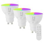 IMMAX NEO LITE SMART sada 3x žárovka LED GU10 6W RGB+CCT, stmívatelná, Beacon, DO, Wi-Fi, TUYA 07724CDO