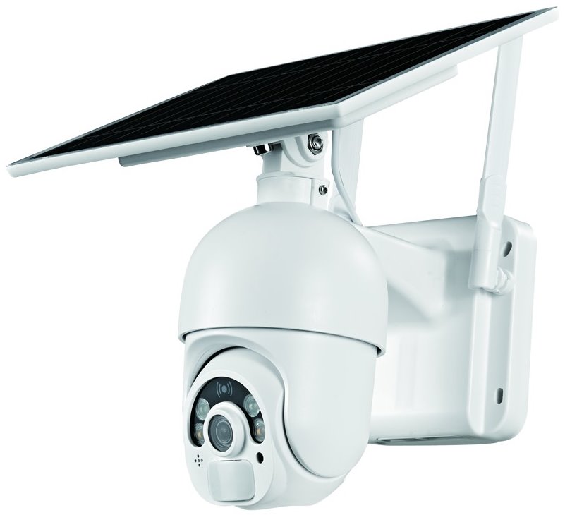 IMMAX NEO LITE SMART Security venkovní kamera SUN, solární, IP65, HD, PIR čidlo, micro USB, outdoor, bílá, Wi-Fi, 07753L