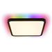 IMMAX NEO LITE TUDO SMART stropní svítidlo s RGB podsvícením 40x40cm, 50W Wi-Fi černá, TUYA 07167-B40