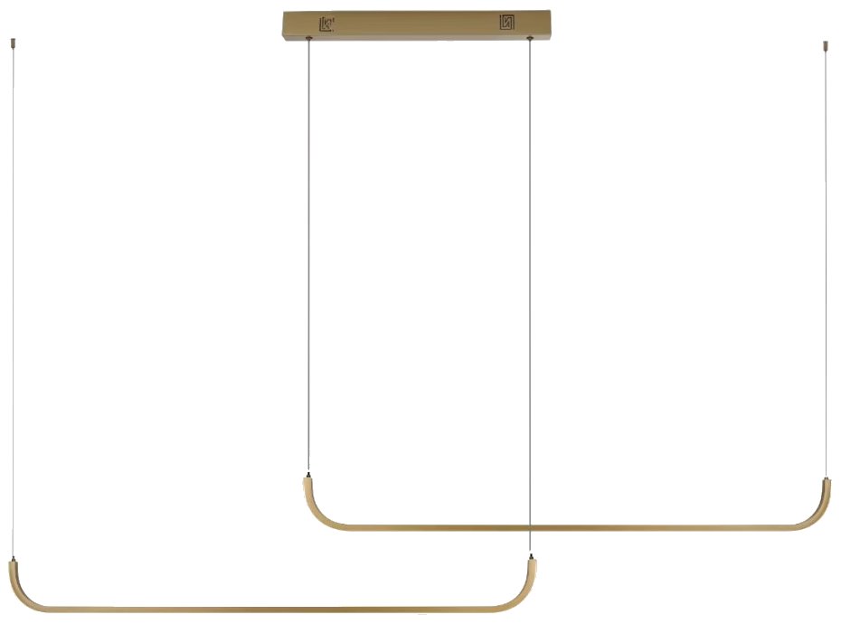 IMMAX NEO PATTINI SMART závěsné svítidlo dvojité 160-280cm, 53W, 3640lm zlaté Zigbee 3.0, TUYA 07228L