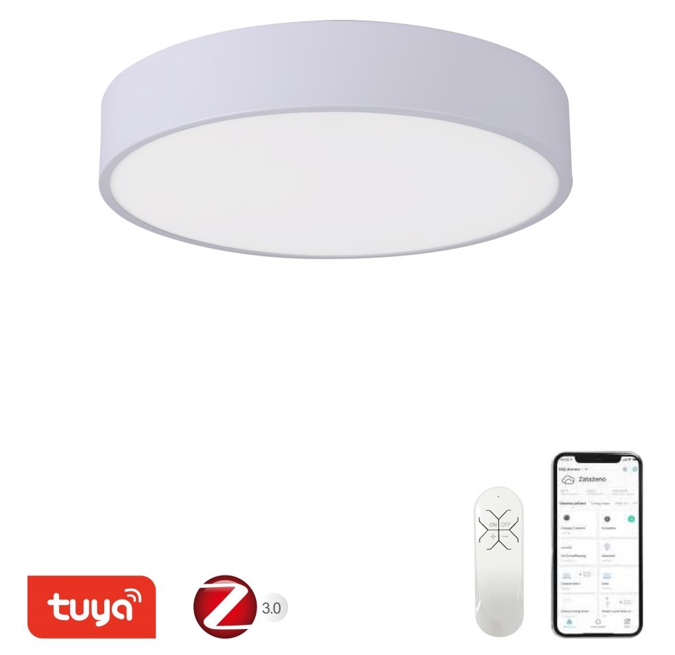 IMMAX NEO RONDATE SLIM Smart stropní svítidlo 40 x 7cm 28W bílé Zigbee 3.0, TUYA 07205L