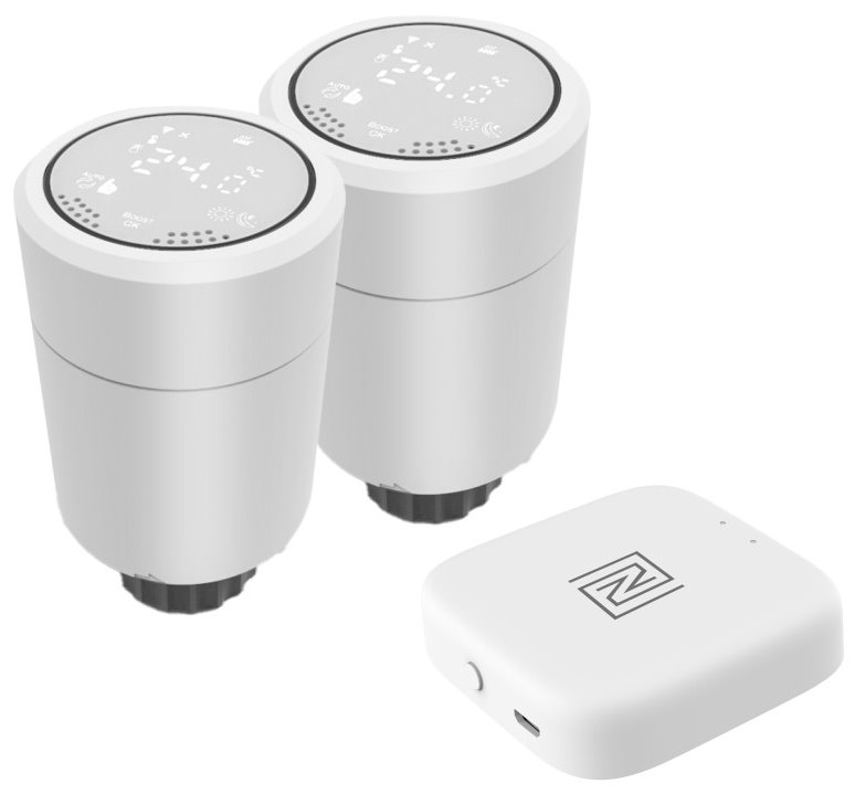 IMMAX NEO SMART 2x Termostatická hlavice Zigbee + SMART NEO BRIDGE PRO v2, TUYA 07732B