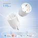 IMMAX NEO SMART chytrá vnitřní zásuvka THIN bez kolíku (typ F)/ IP20/ LED podsvícení/ RGB/ Wi-Fi/ LIDL/ TUYA 07813L