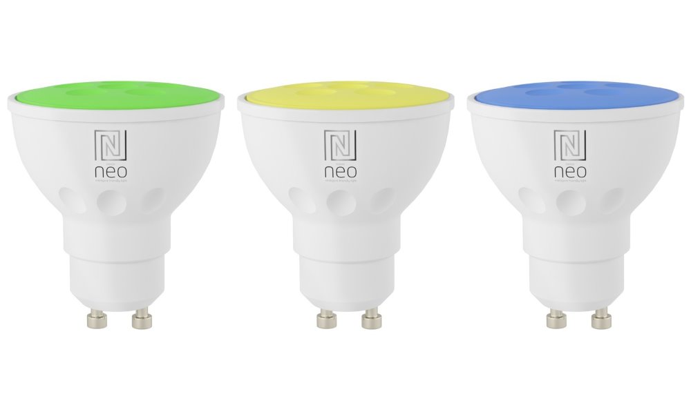 IMMAX NEO SMART sada 3x žárovka LED GU10 6W RGB+CCT barevná a bílá, stmívatelná, WiFi 07724C