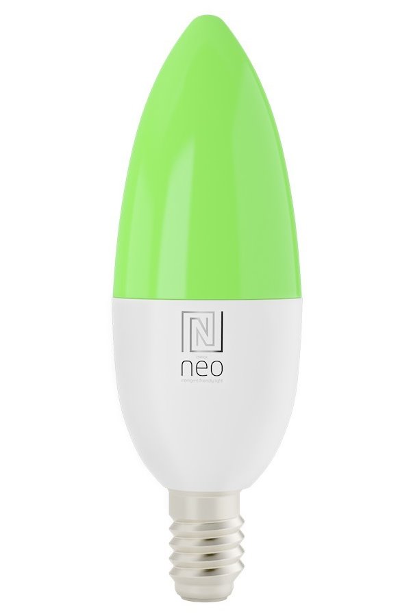 IMMAX NEO SMART žárovka LED E14 6W RGB+CCT barevná a bílá, stmívatelná, WiFi 07716L