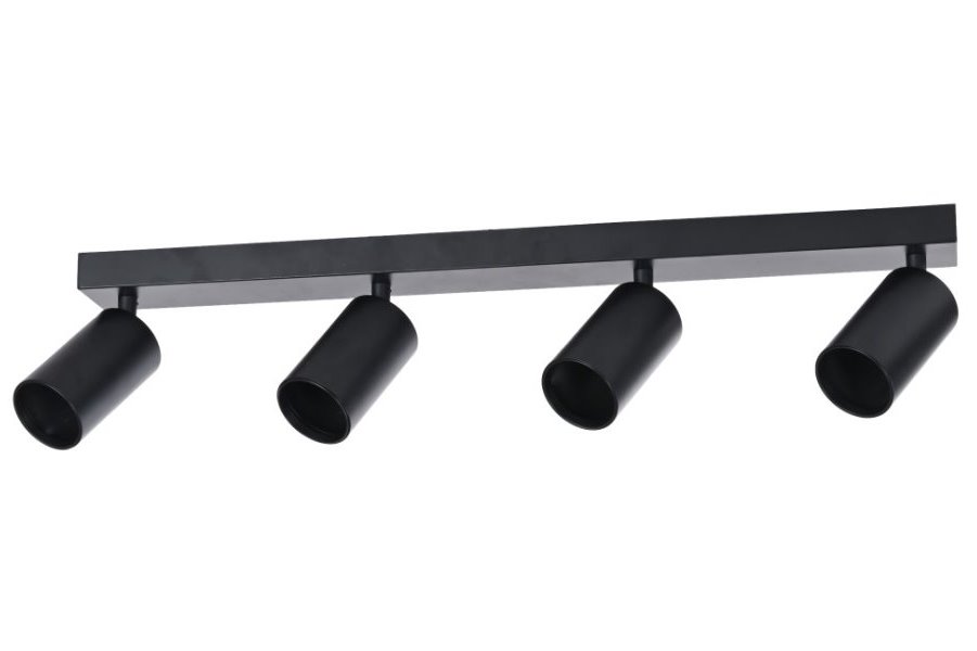 IMMAX PUNTO-4 stropní, nástěnné bodové svítidlo linear, 4 hlavy, černé, pro zdroj typu GU10 08248L
