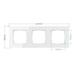 IMMAX trojrámeček Nexa pro vypínače, zásuvky, termostaty