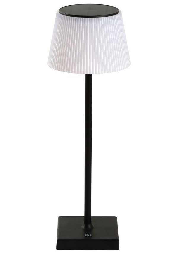 IMMAX venkovní solární LED stolní lampička BONITO/ 4W/ 200lm/ CCT/ 5000K/ stmívatelná/ IP44/ černá 08492L