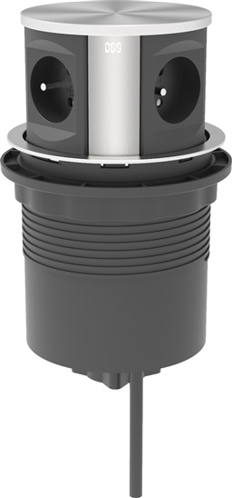 IN Výsuvná pneumatická lišta, 4 zásuvky 8595685530383