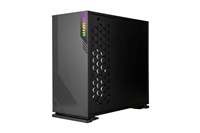 IN WIN skříň 103 Black, Midi Tower, průhledný bok, bez zdroje IW-103-Black